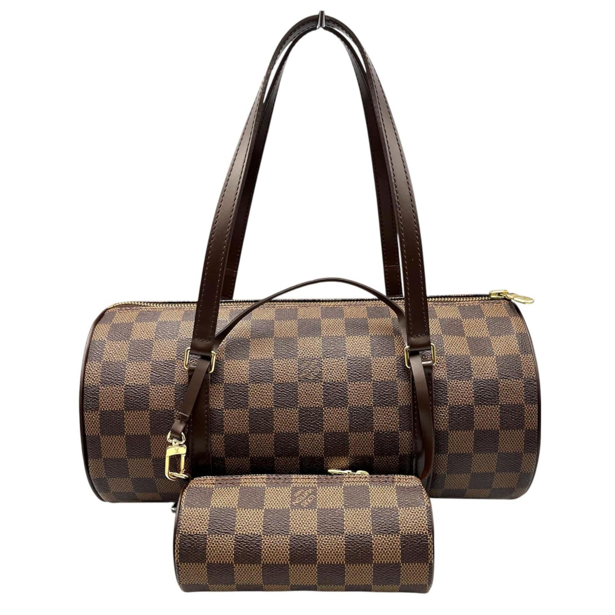 Louis Vuitton Papillon 30 Handbag N51303 Damier Canvas Brown Women’s
