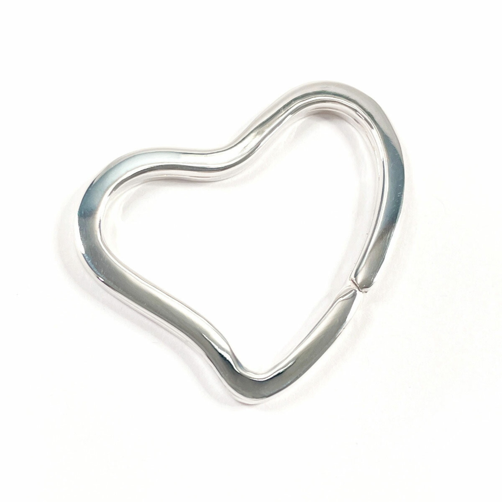 TIFFANY & Co. Tiffany Heart Key Ring Elsa Peretti Keychain, 925 Sterling Silver, Women’s