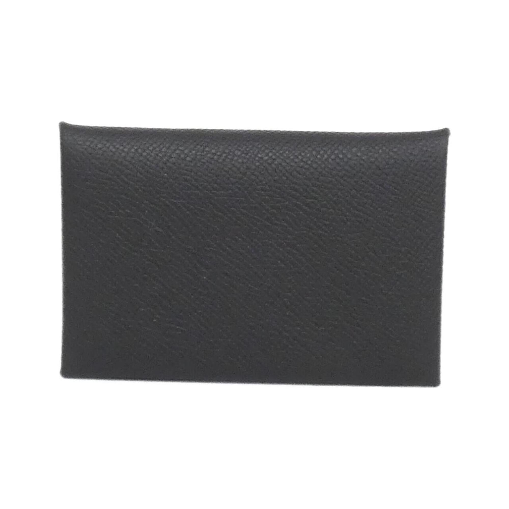Hermes HermÃ¨s Calvi 044164CK Business Card Case
