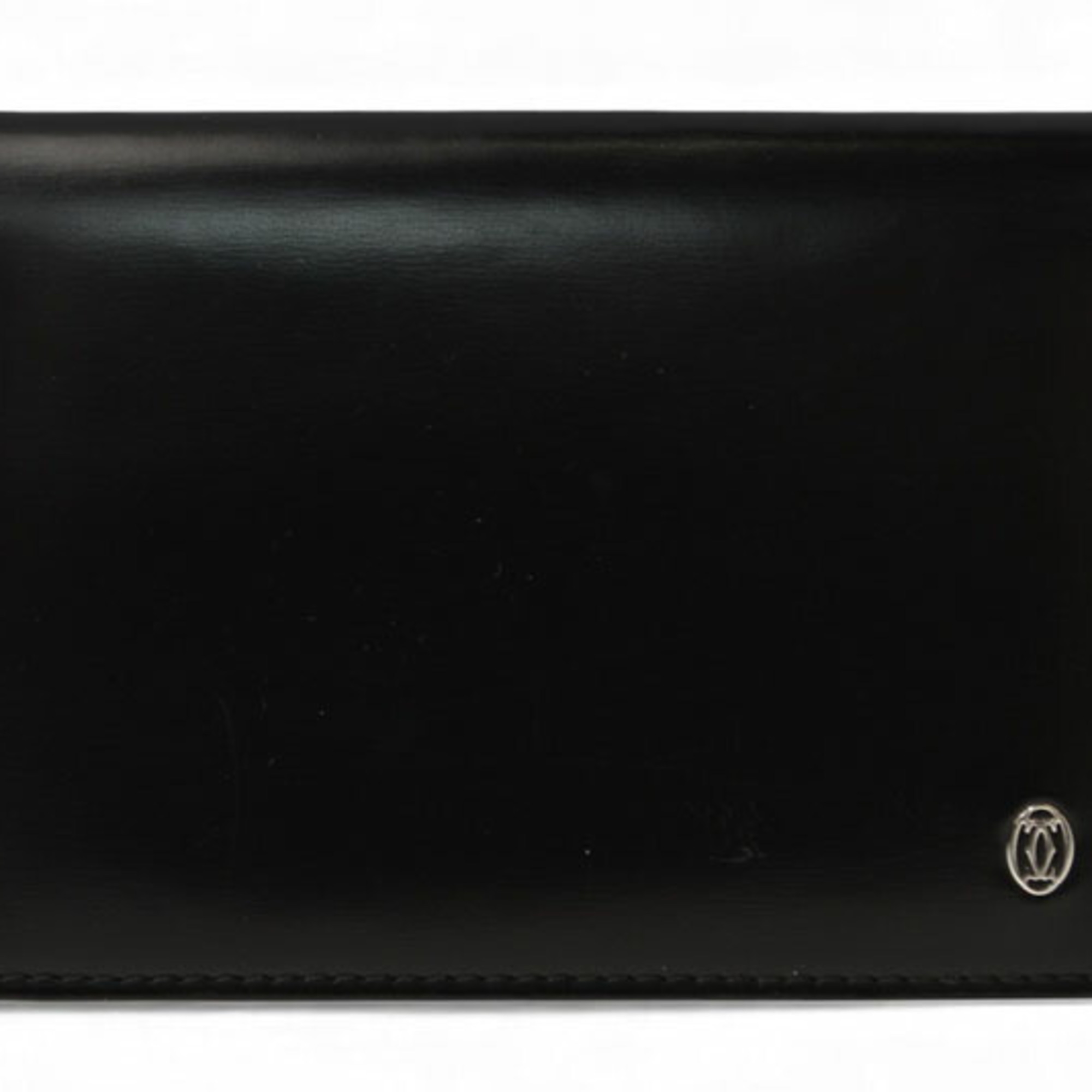 Cartier Pasha Card Case, Business Holder, Pass Calfskin Leather, Black, L3000132