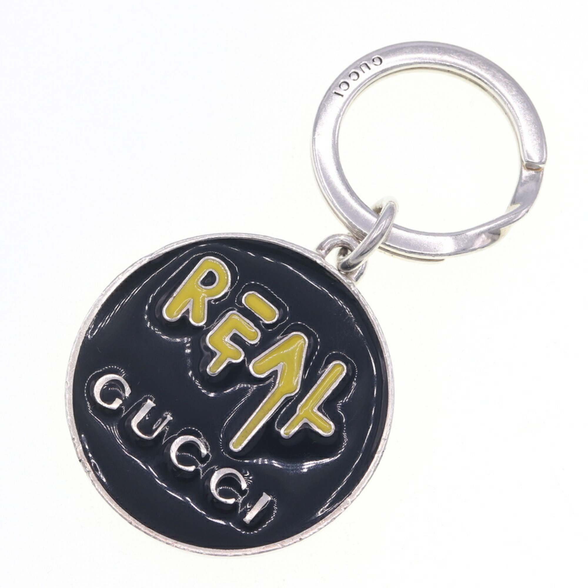 Gucci Ghost REAL Key Ring, Black, Silver, SV, Sterling Silver 925, Keychain Charm, GUCCI