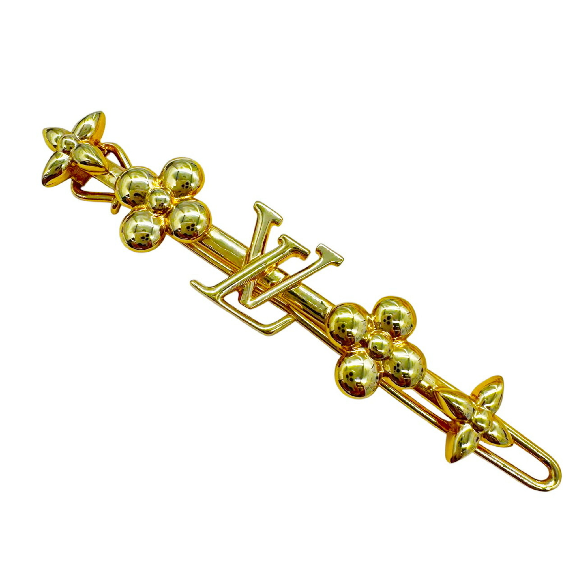 LOUIS VUITTON Baby Louis Barrette Hair Clip GP M01670 LE5203 Women’s Accessory