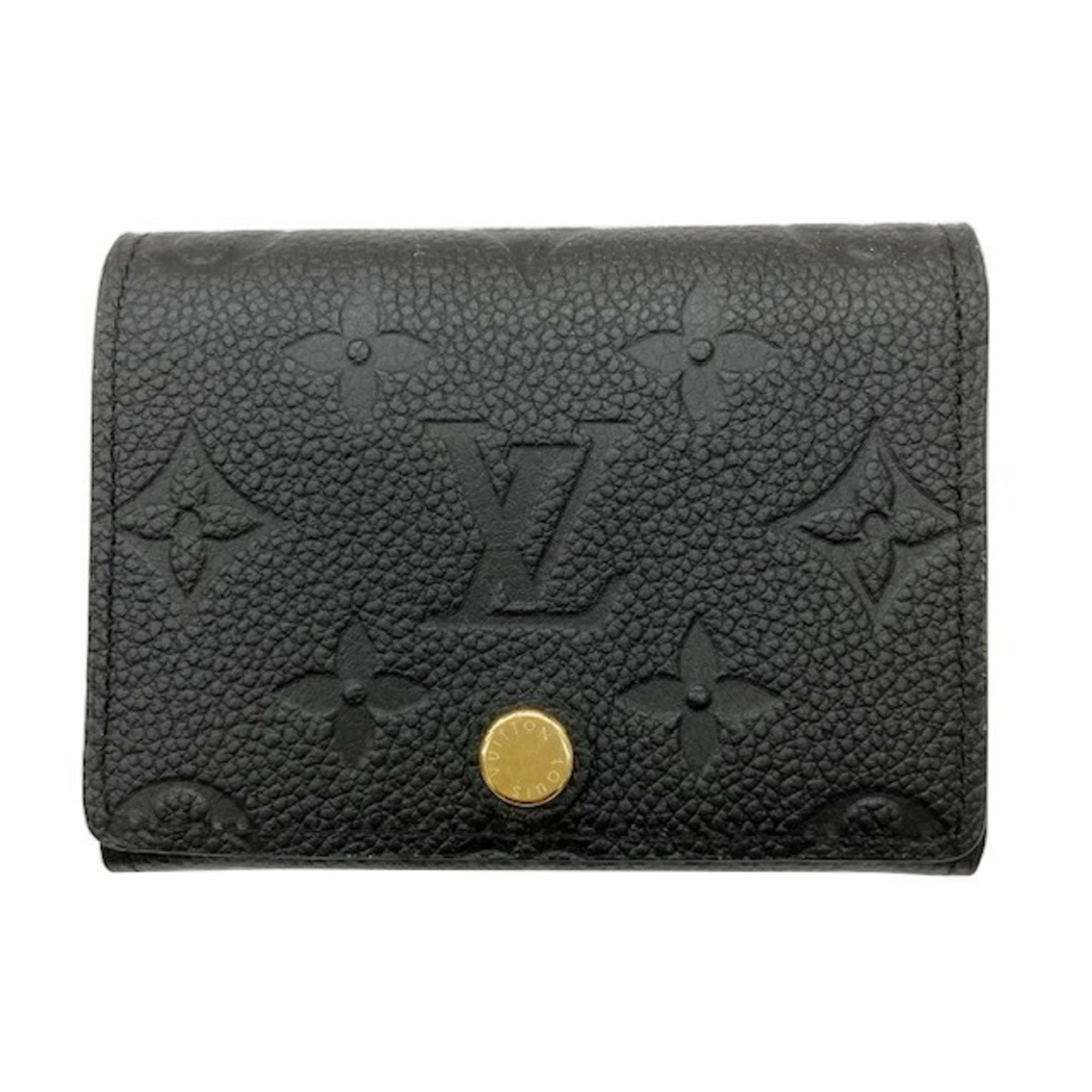 LOUIS VUITTON Louis Vuitton Business Card Case Envelope Carte de Visite Monogram Empreinte Noir M58456 for Men and Women