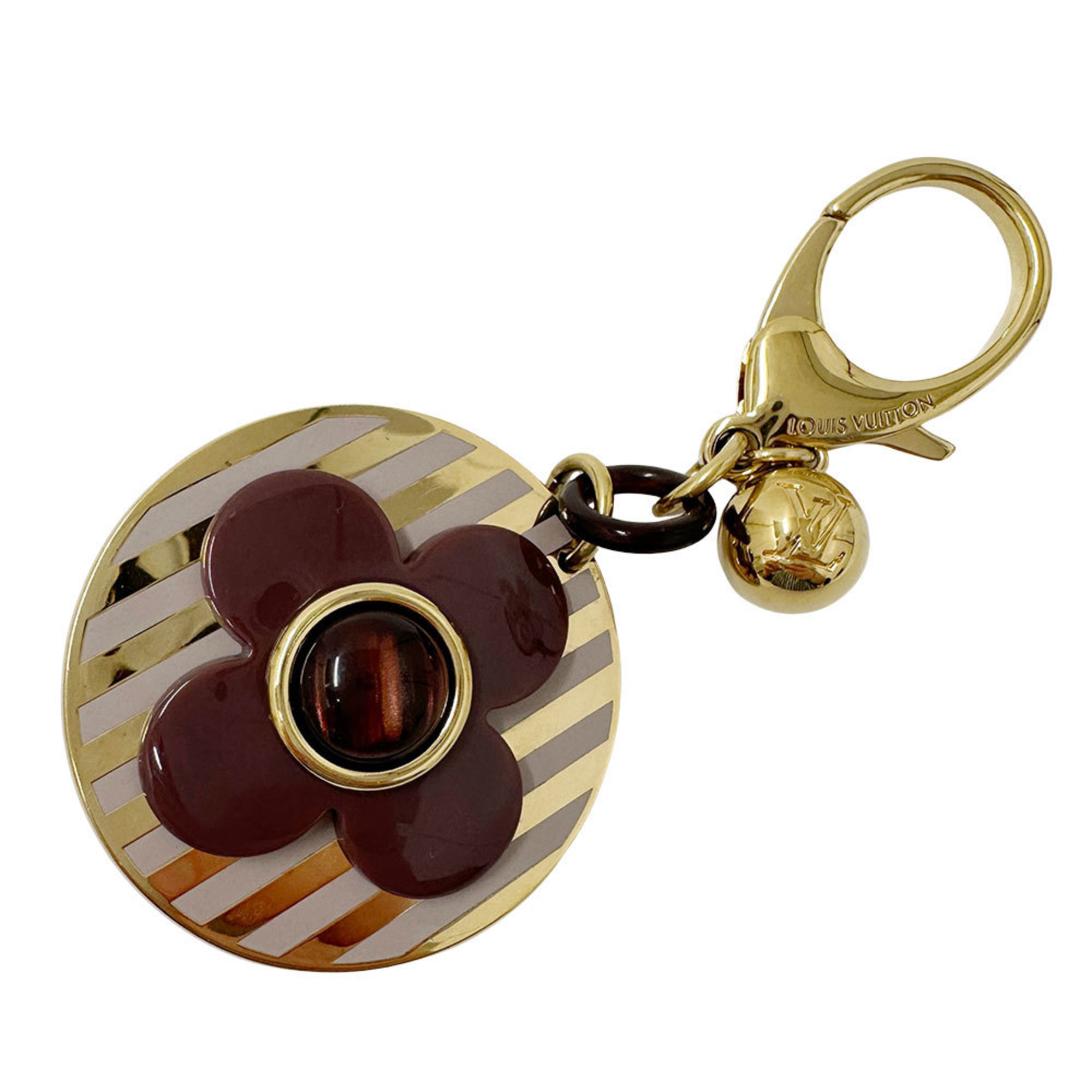 Louis Vuitton LOUIS VUITTON Keychain Women’s Men’s Bag Charm LV Circle Gold M68000 Key Ring