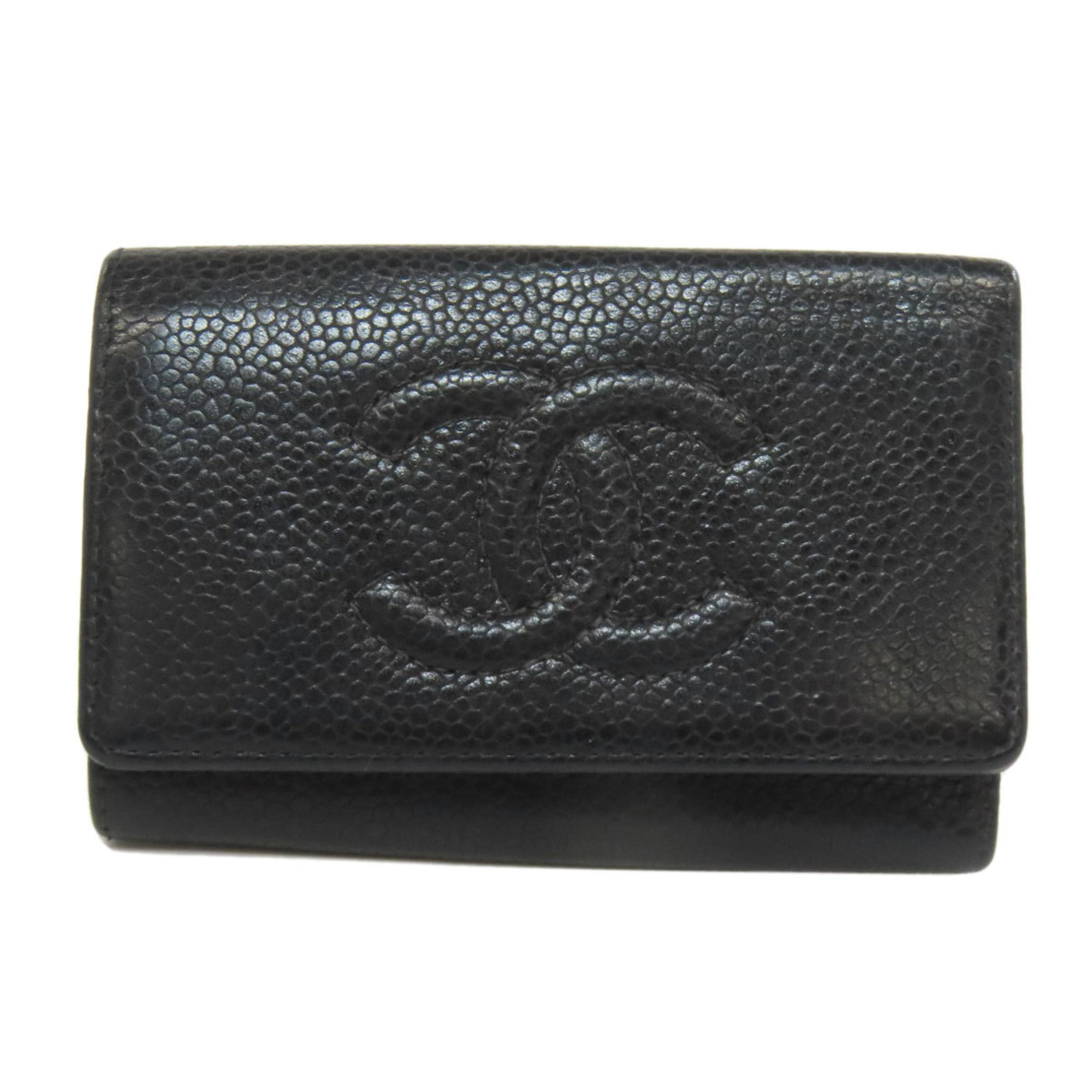 Chanel Coco Mark Key Case in Grained Calfskin for Women