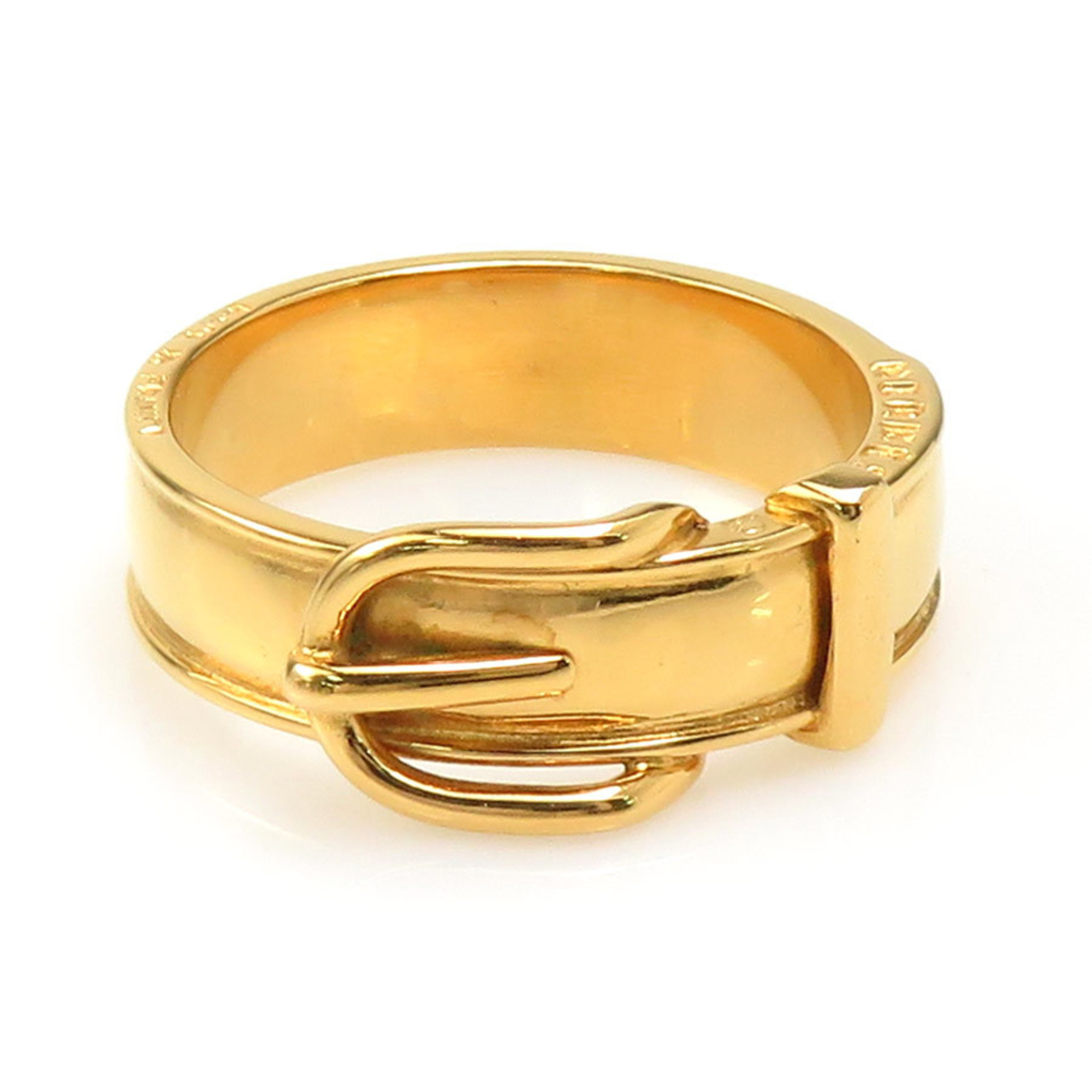 Hermes scarf ring with belt motif, metal, gold, women’s, e60806n