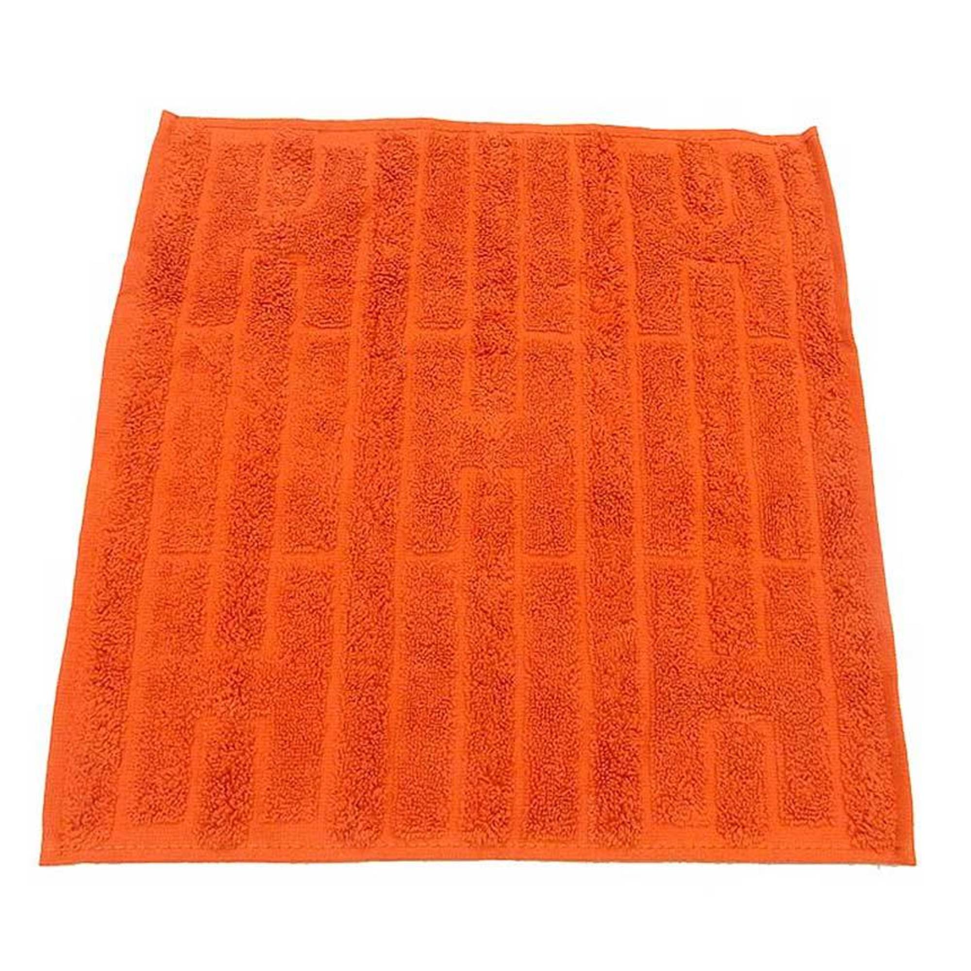 HERMES LABYRINTHE Hand Towel, CARRE 32x32cm, 101299M-06, 100% Cotton, Orange, H, Unisex, Men’s, Women’s, aq11882