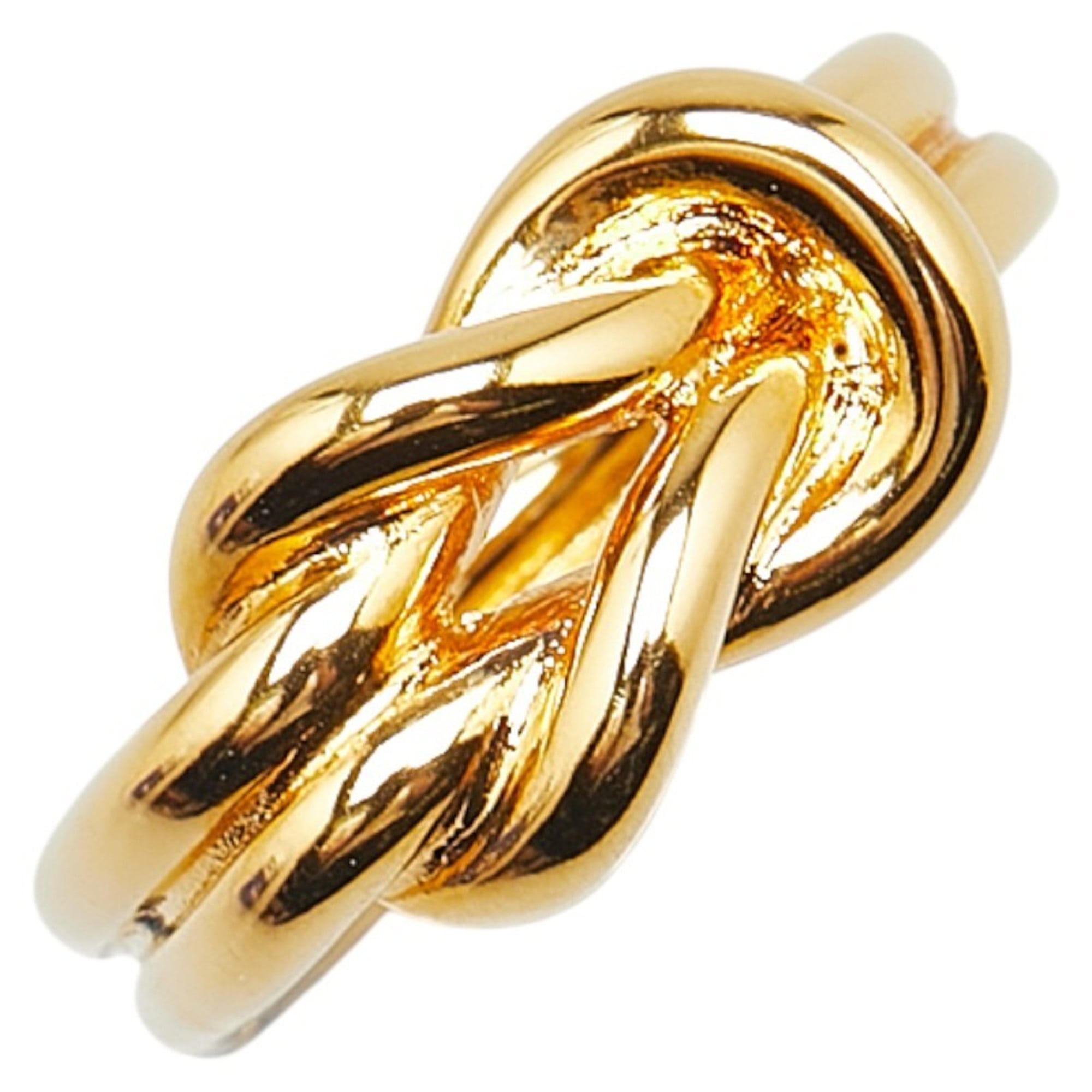 Hermes Atame Scarf Ring Gold Plated Women’s HERMES