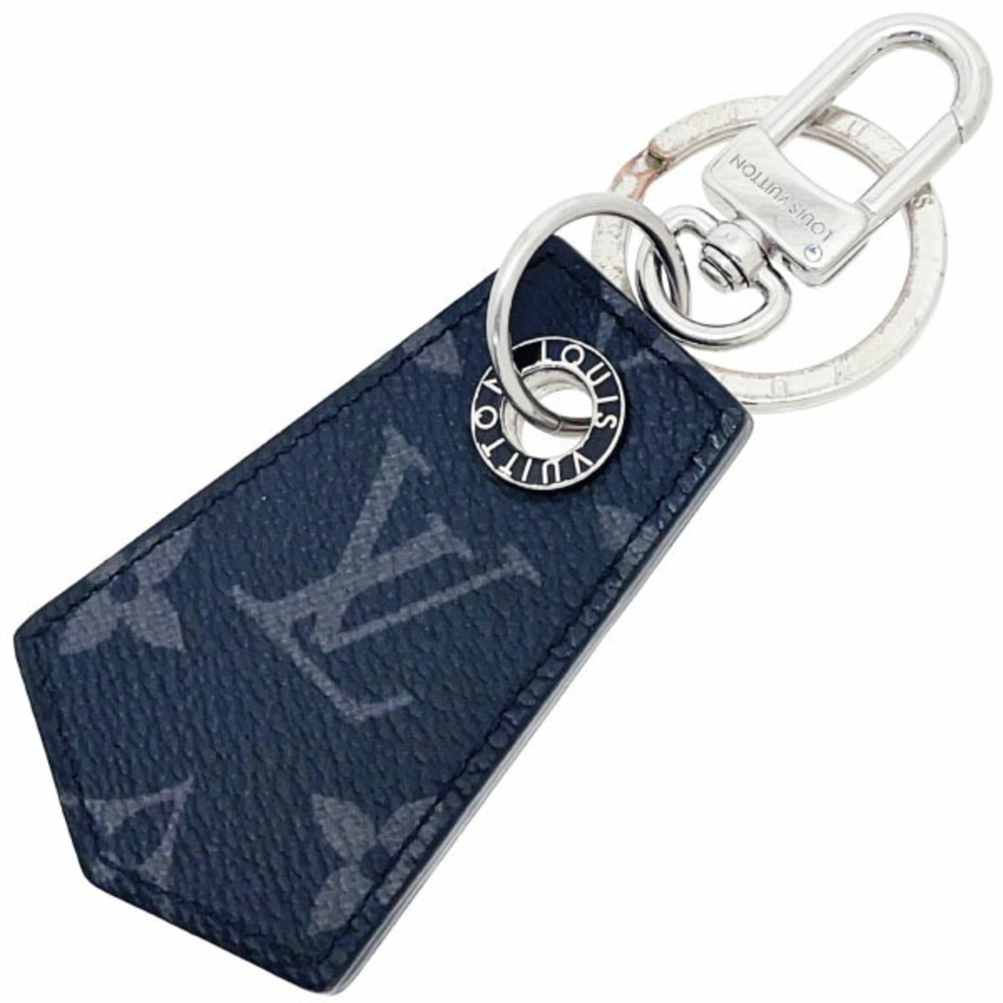 Louis Vuitton Monogram Eclipse Enchape Keychain in Black, MP1795, LOUIS VUITTON Charm, Bag Key, YY-15918