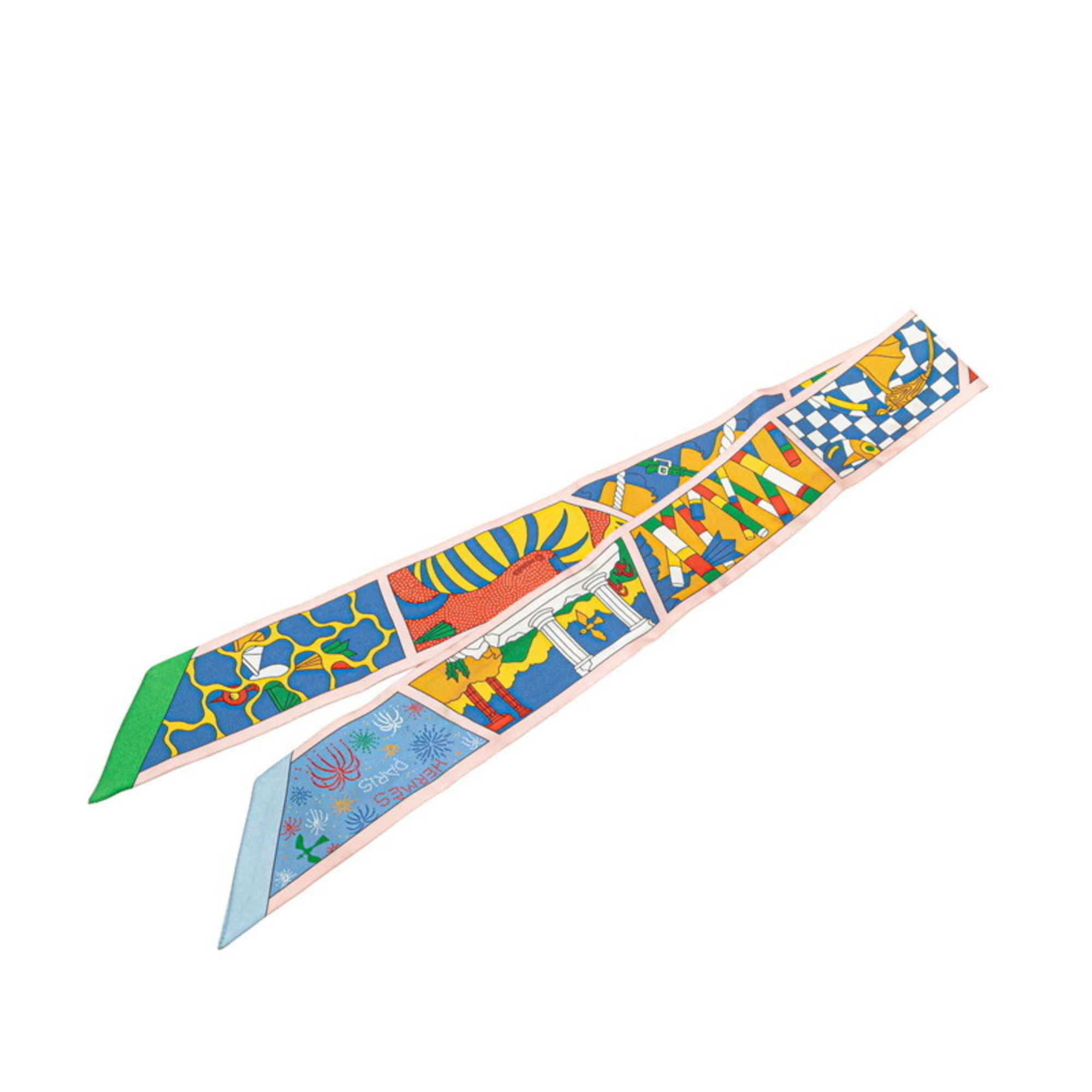 Hermes HermÃ¨s Twilly Factory Suite Scarf, Multicolor Silk, Women’s