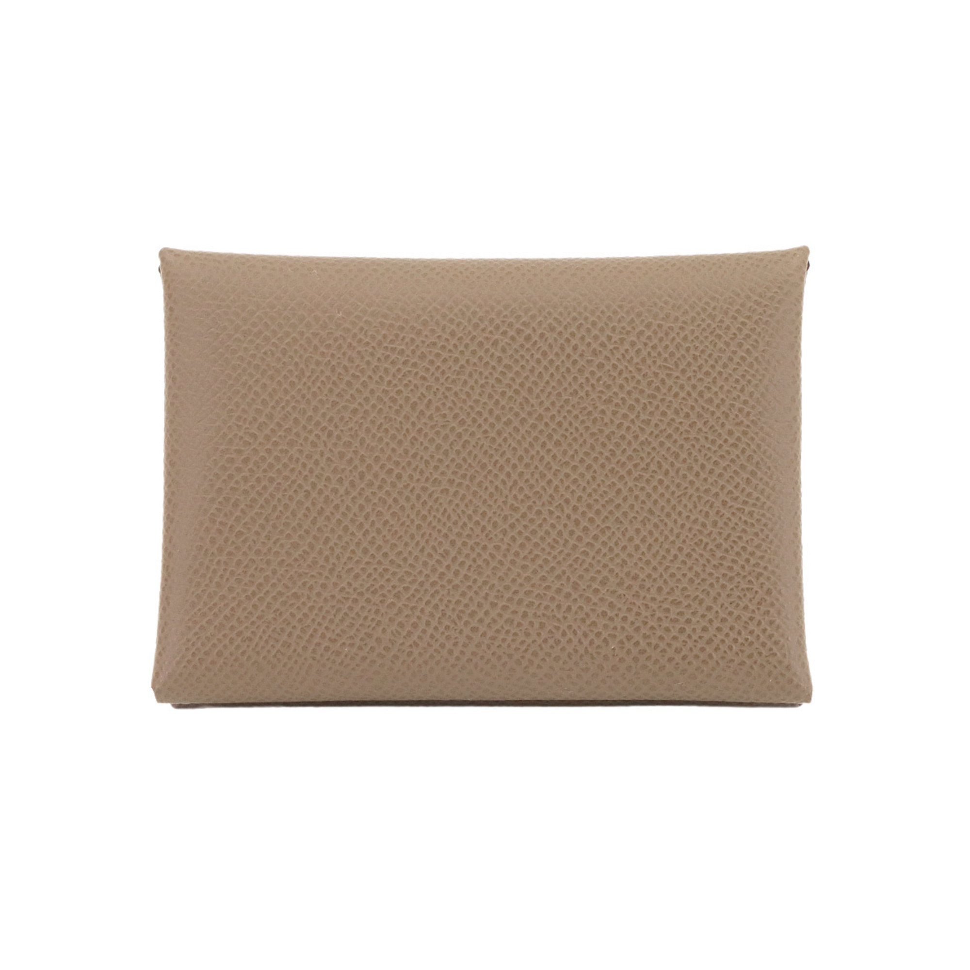 Hermes HermÃ¨s Calvi Duo Card Case, Epson Etoupe, Double Stamped, Case