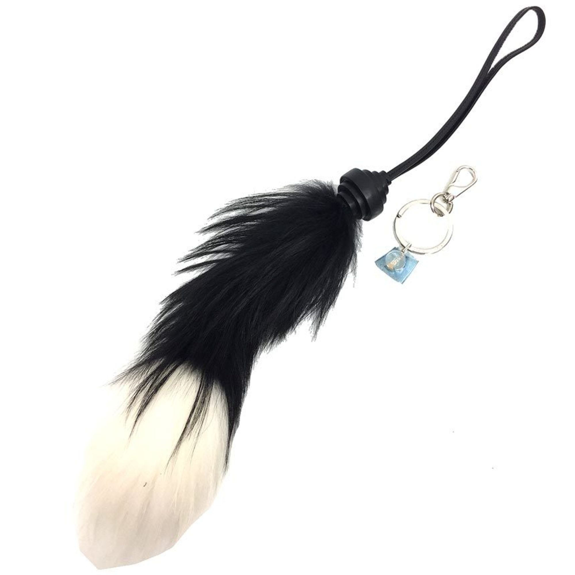 TOD’S Fur Charm Key Ring Holder Wallet 11602