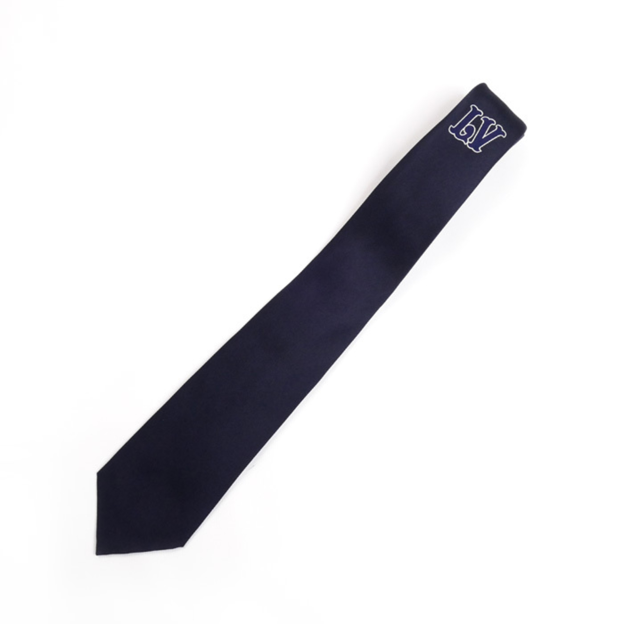 LOUIS VUITTON Louis Vuitton Necktie LV Lunch Navy M93396 Men’s