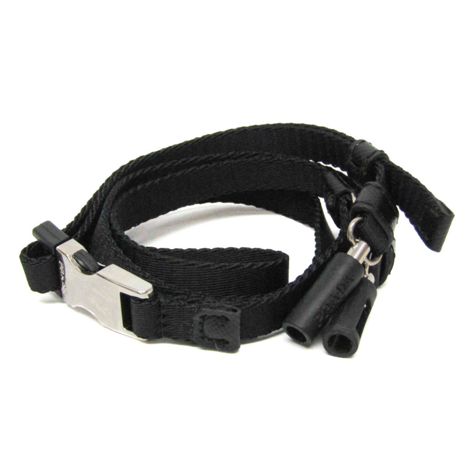Prada Nylon Canvas Others Black AirPods carry strap neck strap 2ZD007