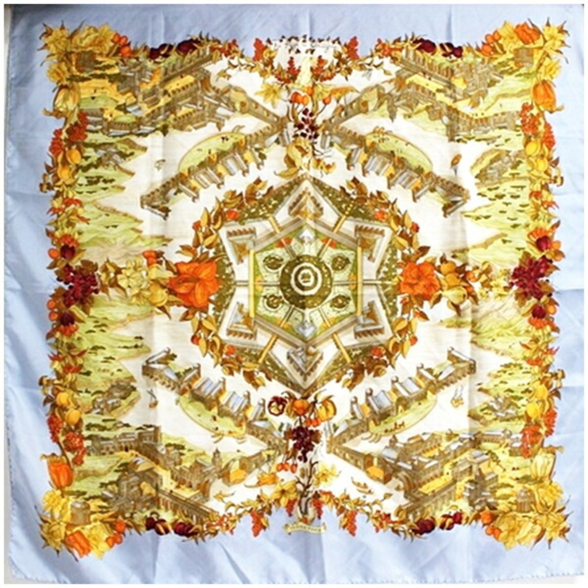 Hermes Scarf/Muffler CarrÃ© 90 “Au Pays de Cocagne” (In Paradise) for Women