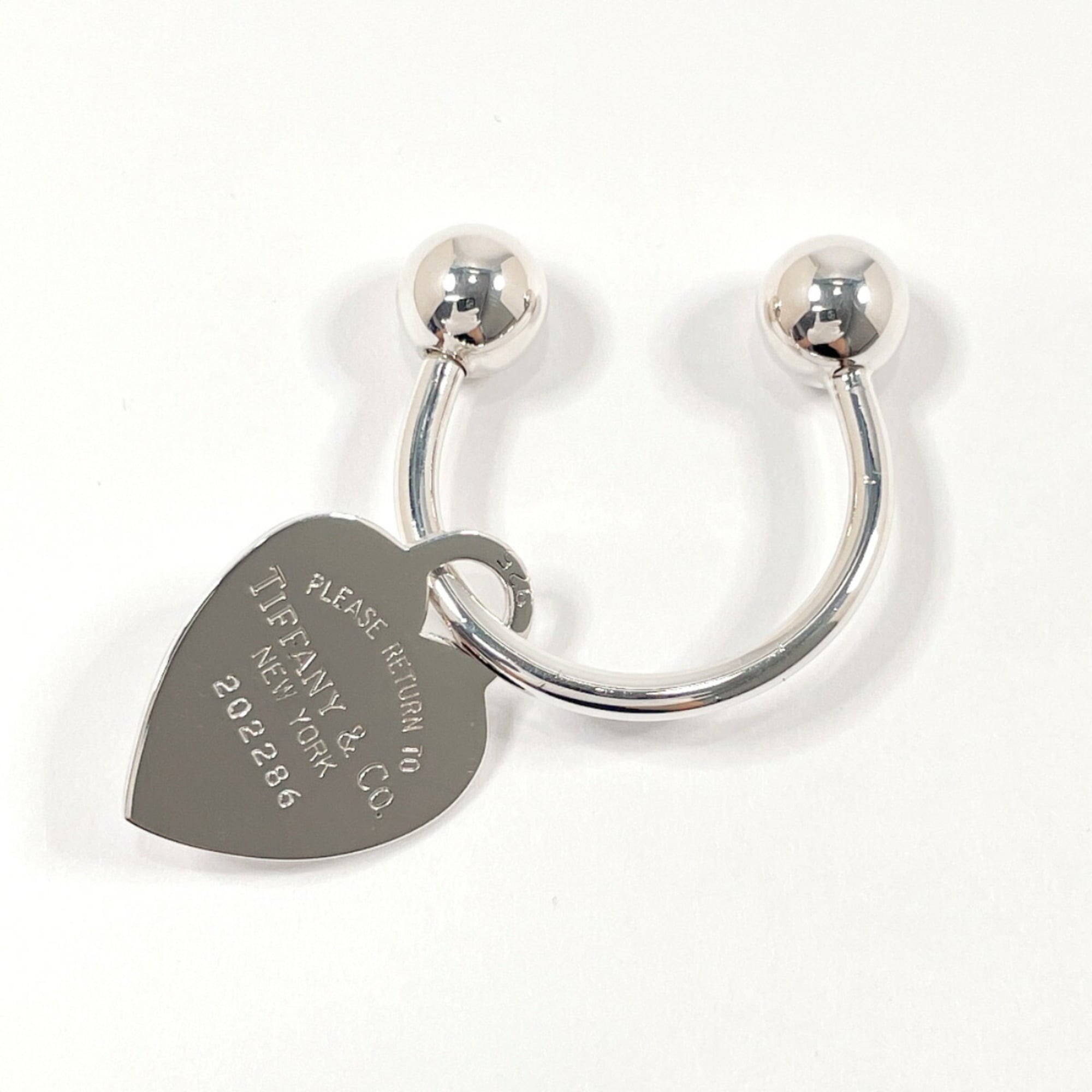 TIFFANY & Co. Tiffany Return to Heart Tag Keychain, 925 Sterling Silver, Women’s