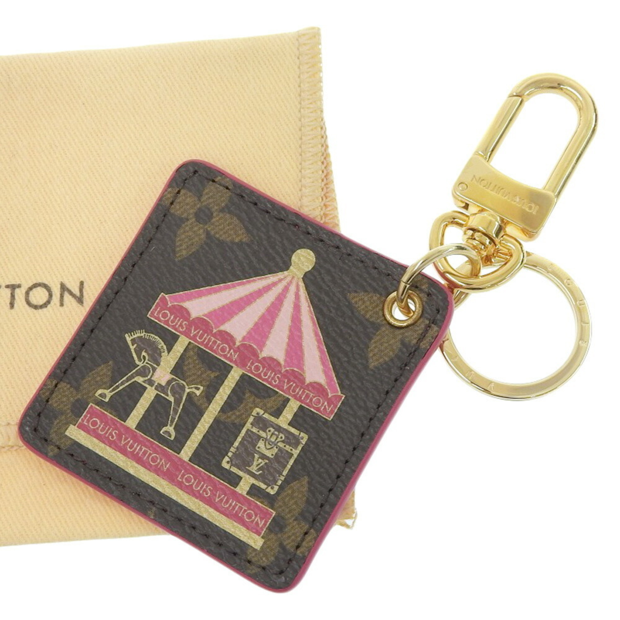 Like new Louis Vuitton Monogram Porte-ClÃ©s Illustre Carrousel M66942 Key Ring