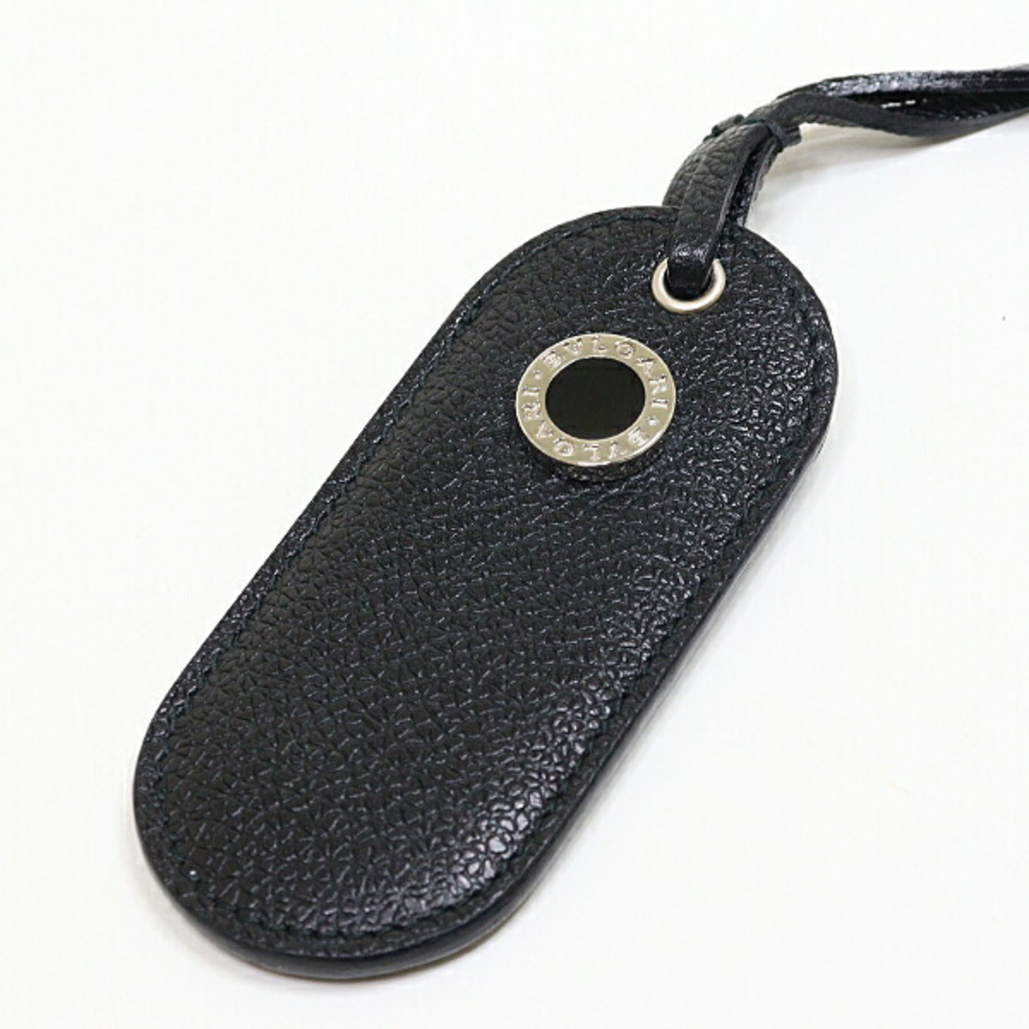 BVLGARI Bvlgari USB holder black strap leather