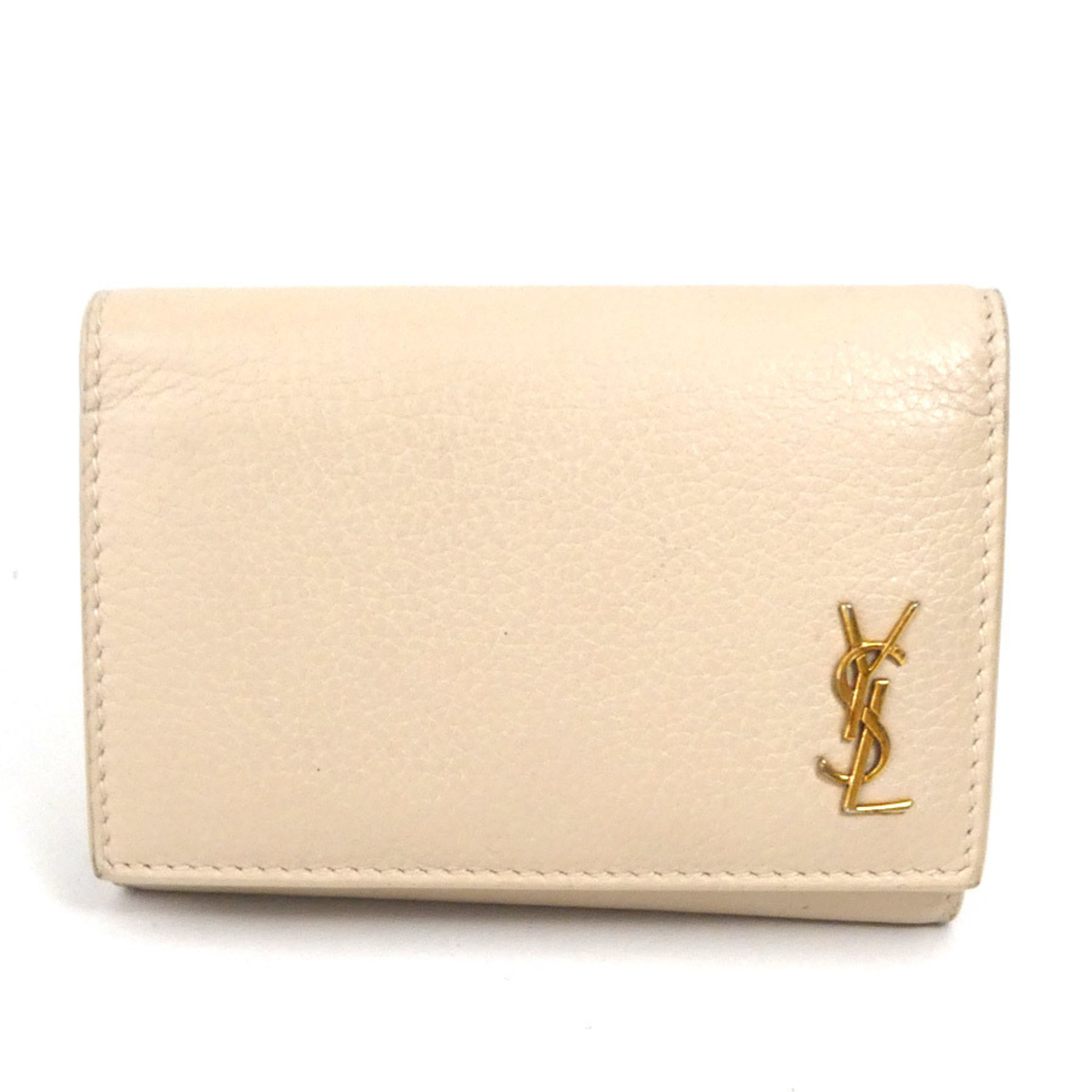 Saint Laurent SAINT LAURENT key case leather light beige men’s women’s h30459g