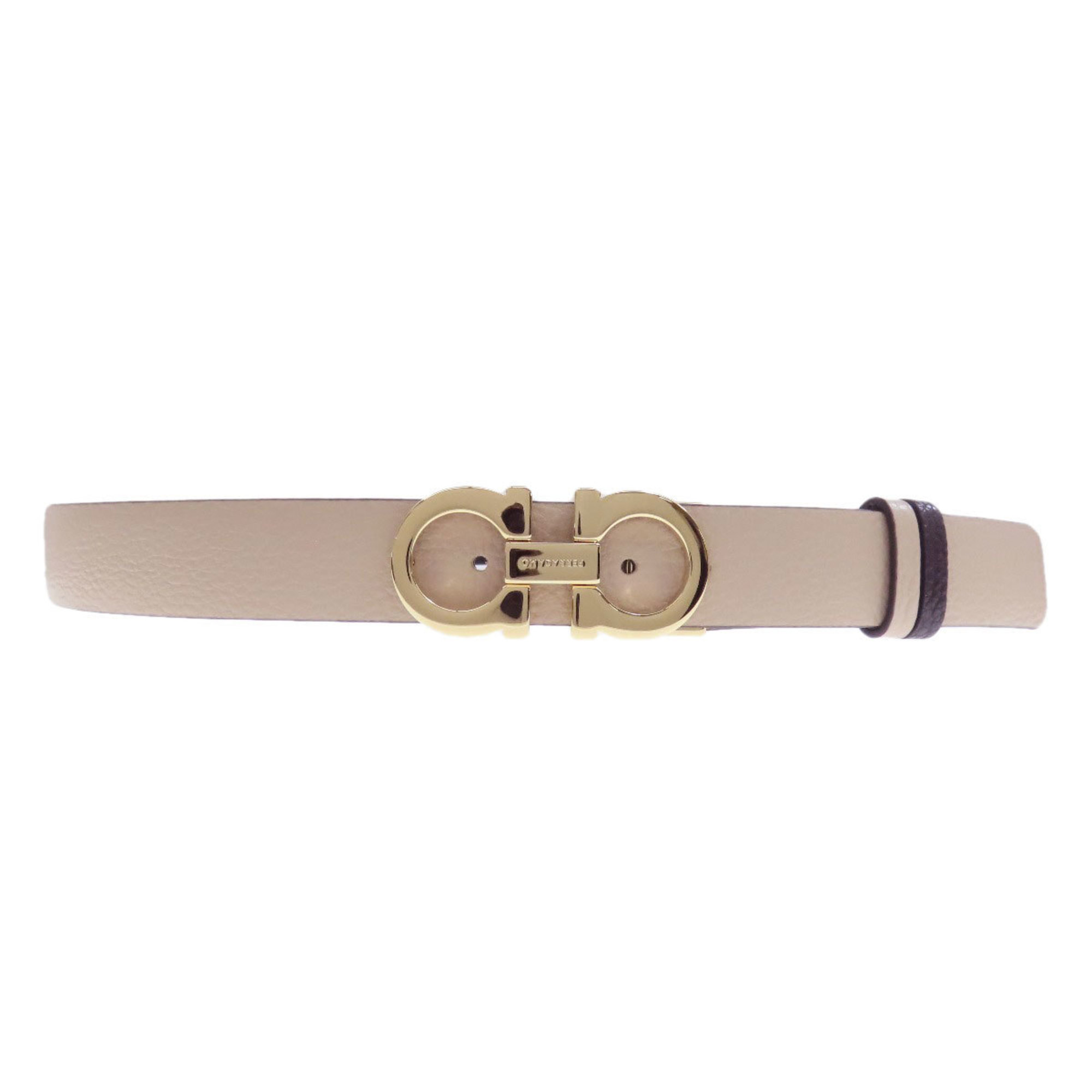 Salvatore Ferragamo Gancini hardware leather belt for men