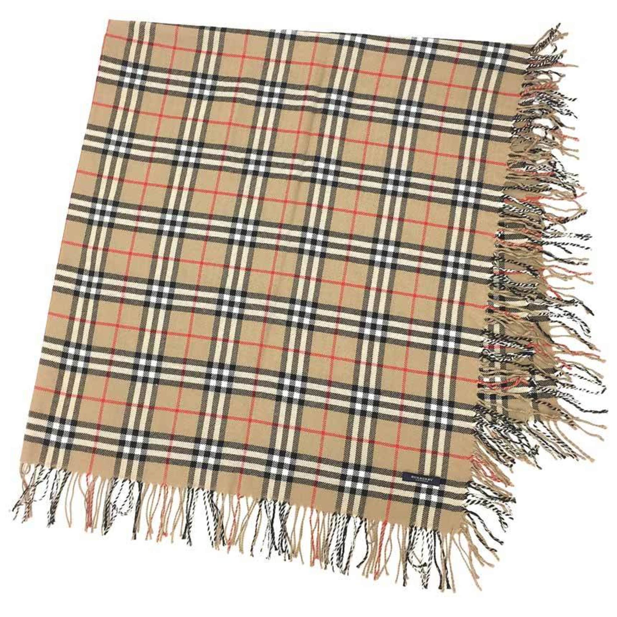 BURBERRY LONDON Burberry Check Scarf Shawl Beige
