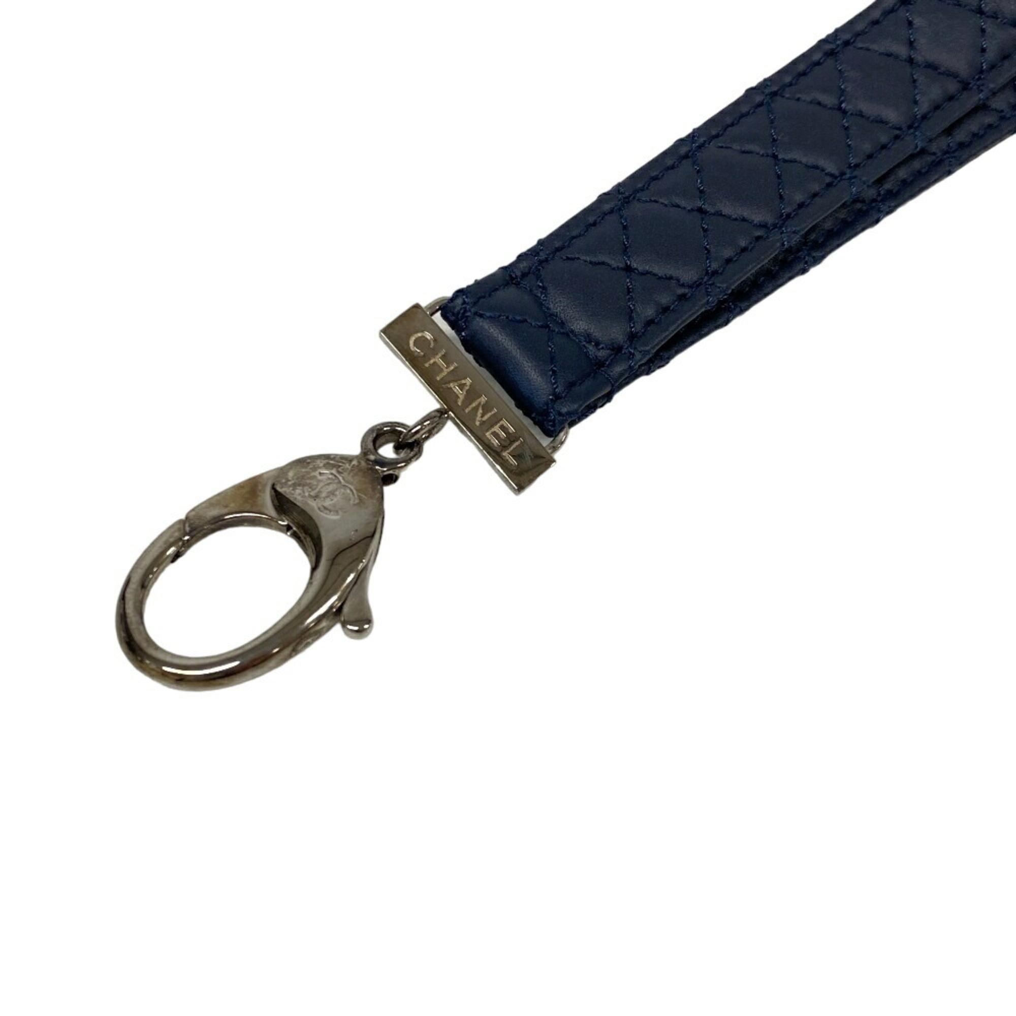 CHANEL Chanel Neck Strap Coco Mark Accessory Navy Women’s