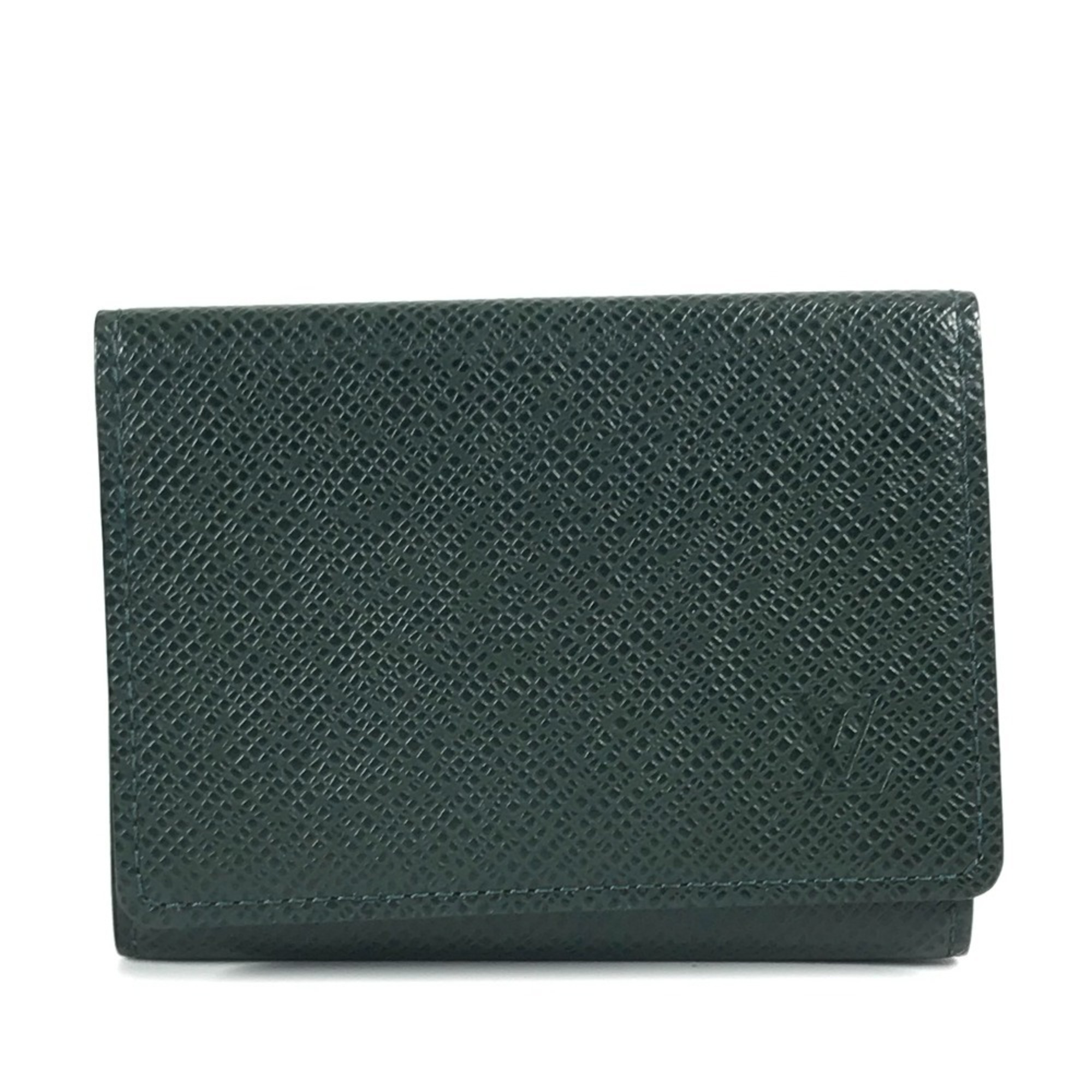 LOUIS VUITTON M3092P Taiga Envelope Carte de Visite Business Card Holder Pass Case Holder/Card Leather Men’s Women’s Episea Green