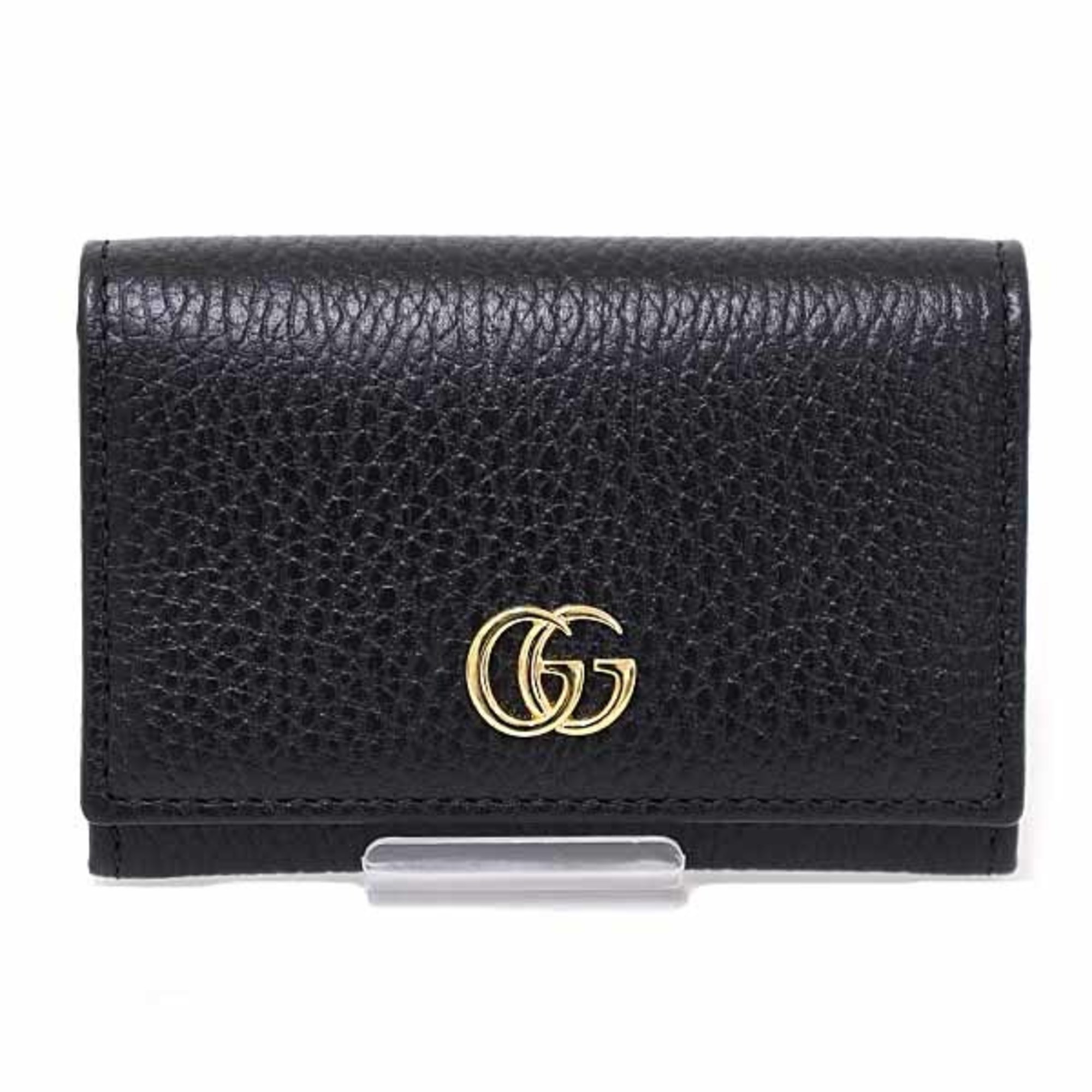 Gucci GUCCI Japan Limited Double G Card Case Business Holder JAPAN EXCLUSIVE Leather 739525 Black Red Unused