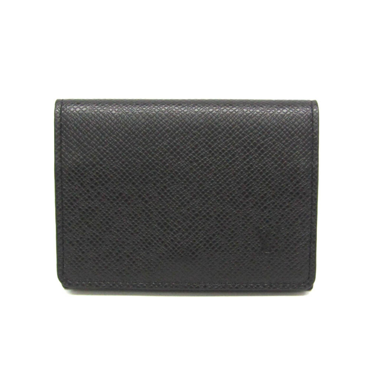 Louis Vuitton Taiga Amberop Cult De Visit NM M64595 Taiga Leather Card Case Noir