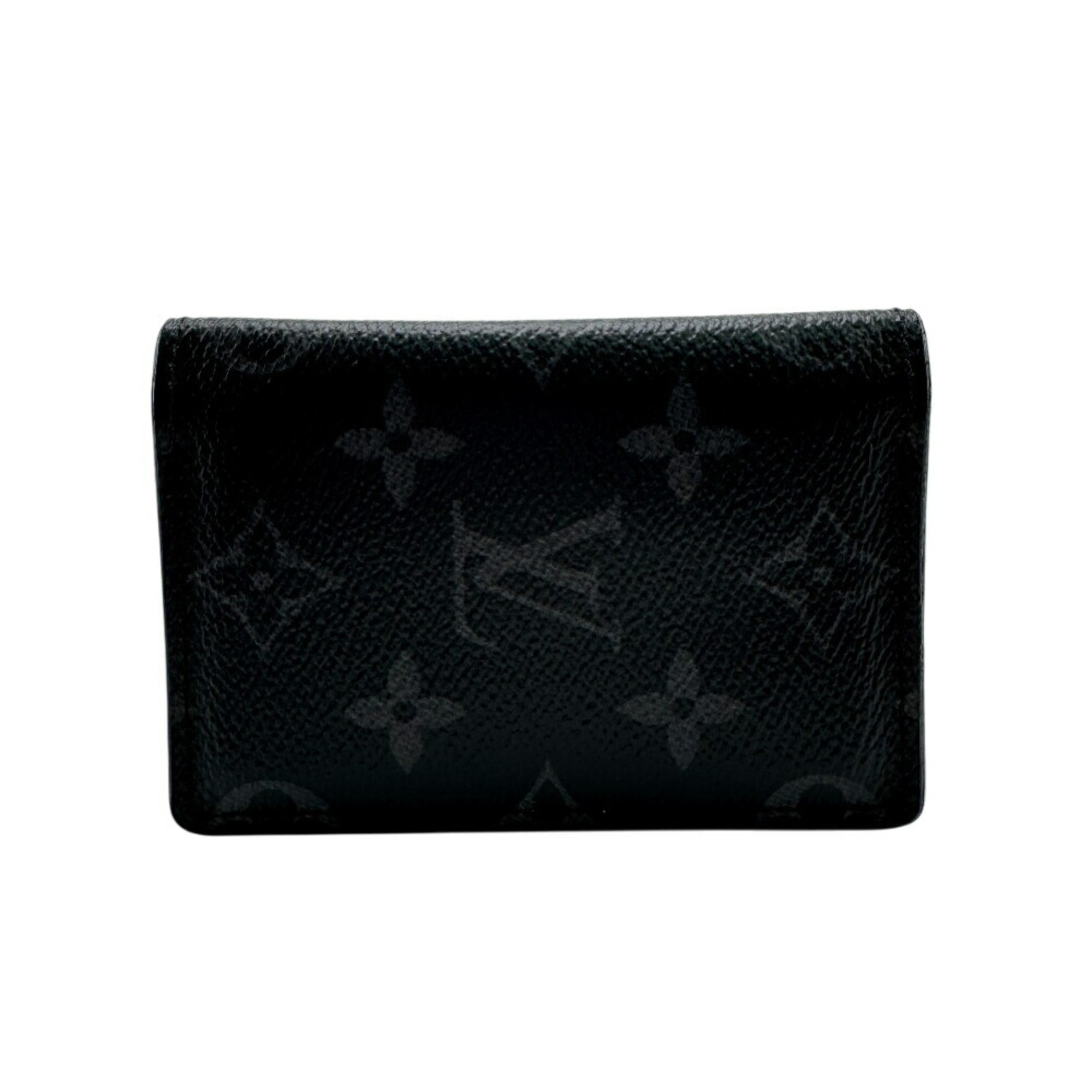 LOUIS VUITTON M61696 Organizer de Poche Monogram Card Case Wallet Black Unisex