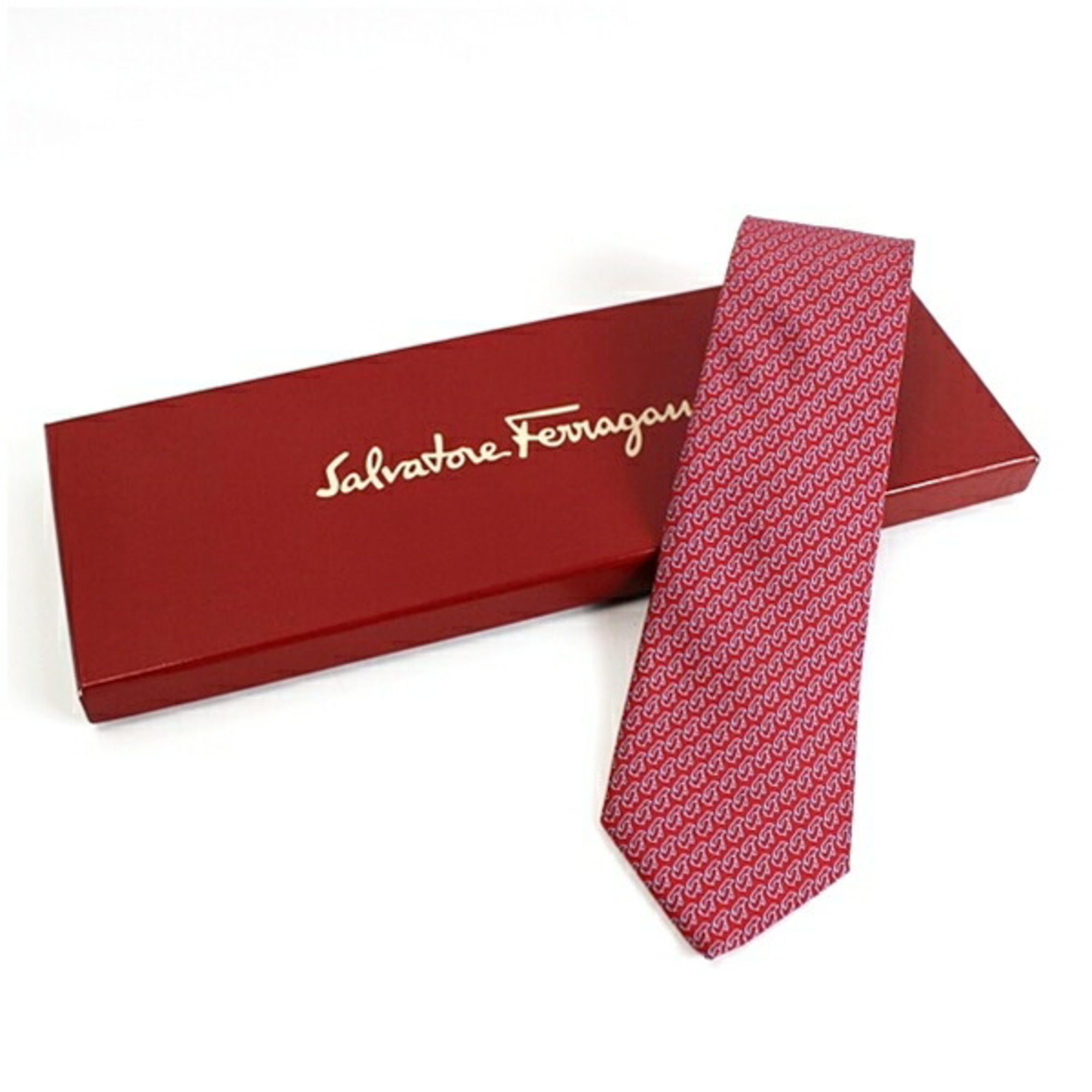 Salvatore Ferragamo Silk Tie Men’s Slim Fit