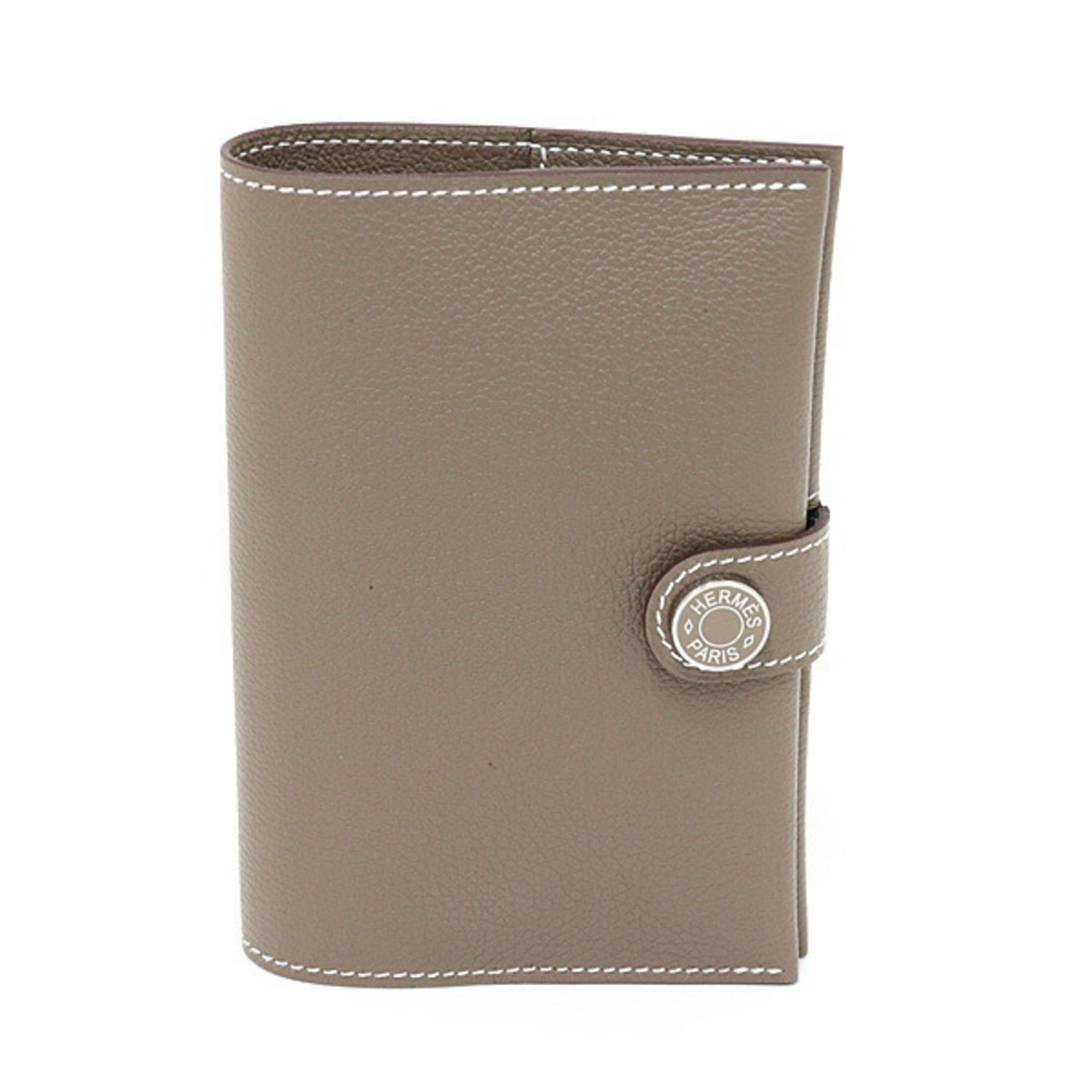 Hermes HermÃ¨s R.M.S. Evercolor Etoupe Passport Case with W Stamp (Made in 2024) Unused