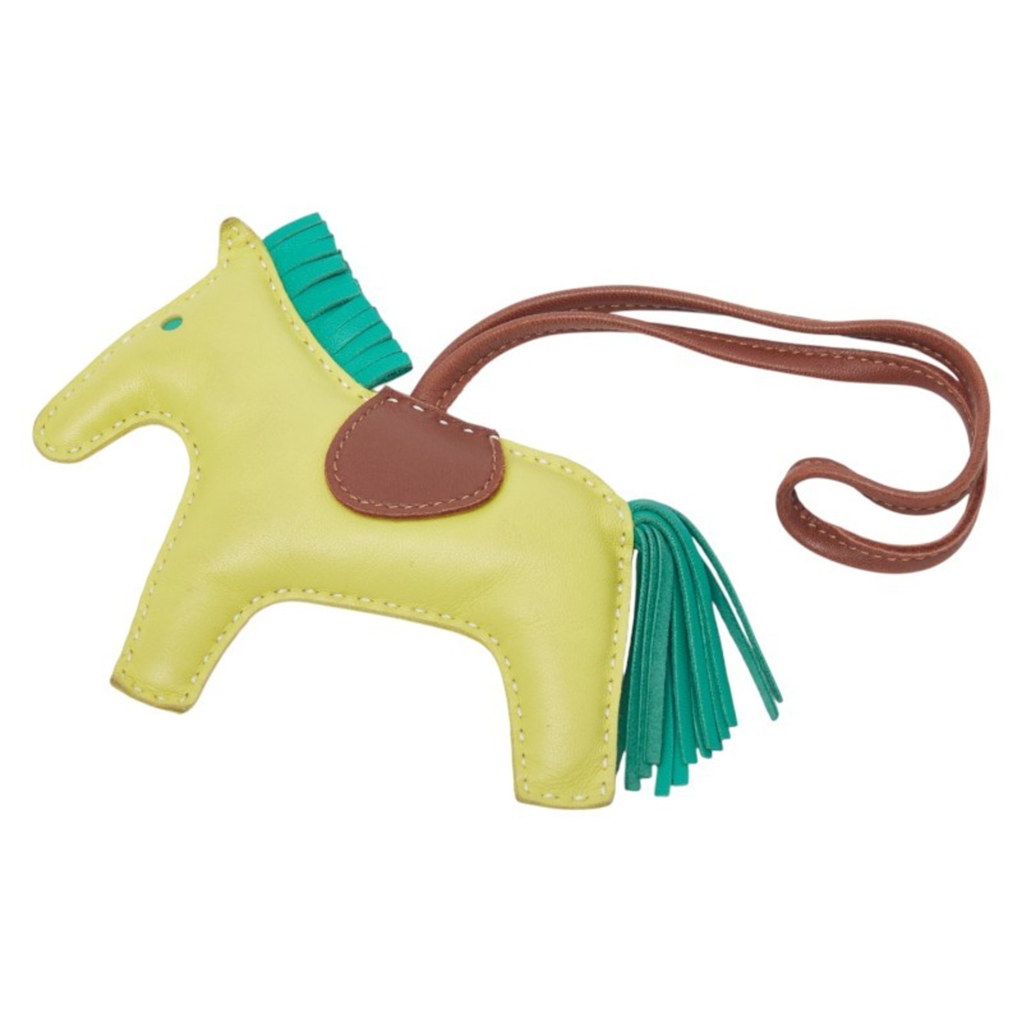 HermÃ¨s Rodeo MM Pegasus Charm Bag Keychain Lime Mint Fauve Anjou Milo Women’s HERMES