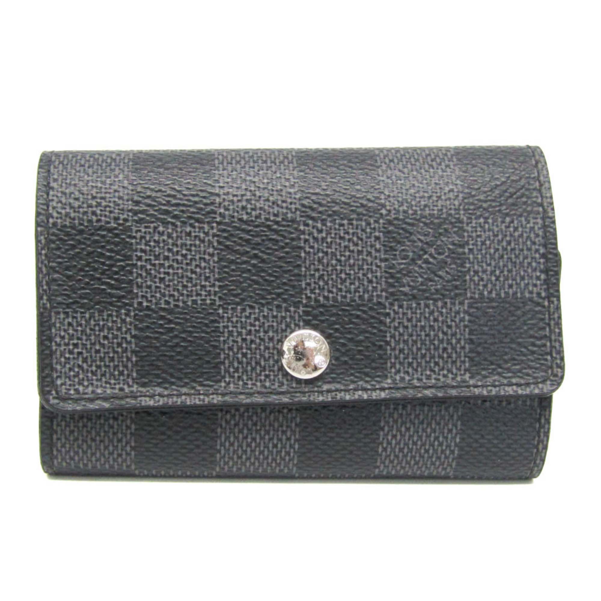 Louis Vuitton Damier Graphite Multicles 6 N62662 Men,Women Damier Graphite Key Case Damier Graphite