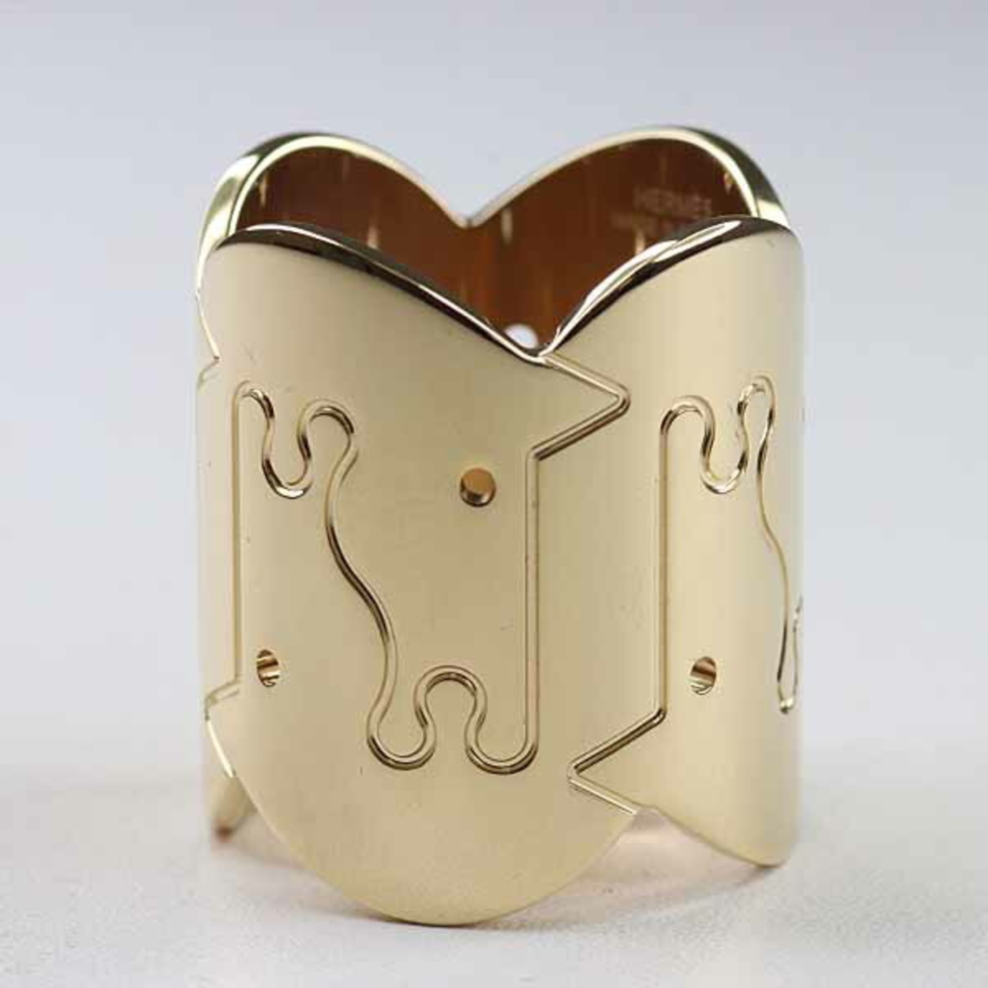 Hermes HermÃ¨s Parthenon scarf ring for carrÃ©, brass, H603882S 00, permanent unused