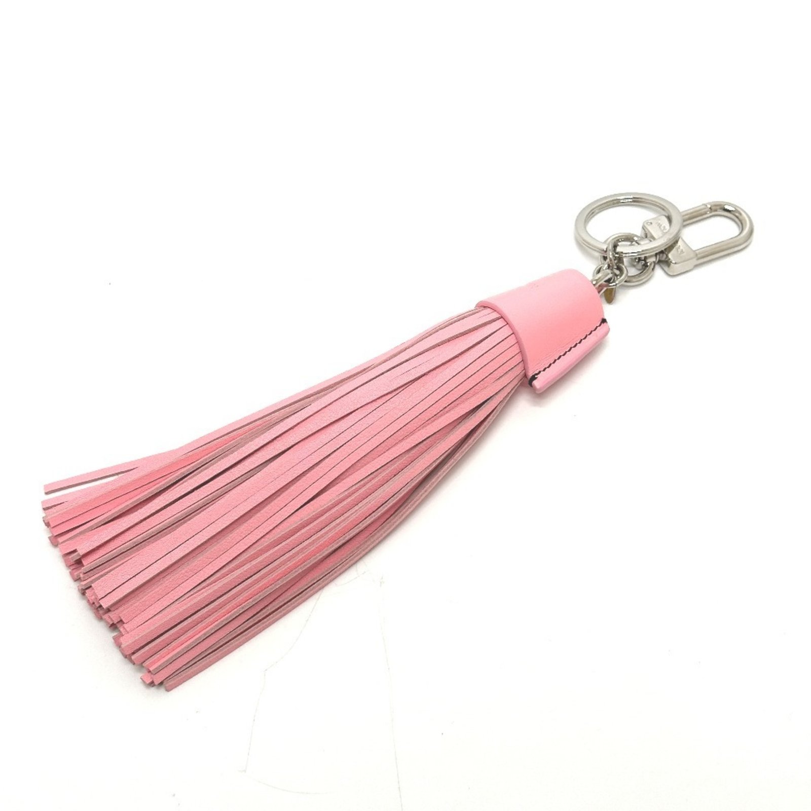 LOUIS VUITTON MP1770 Tassel Bag Charm Key Ring Keychain Leather Women’s Pink