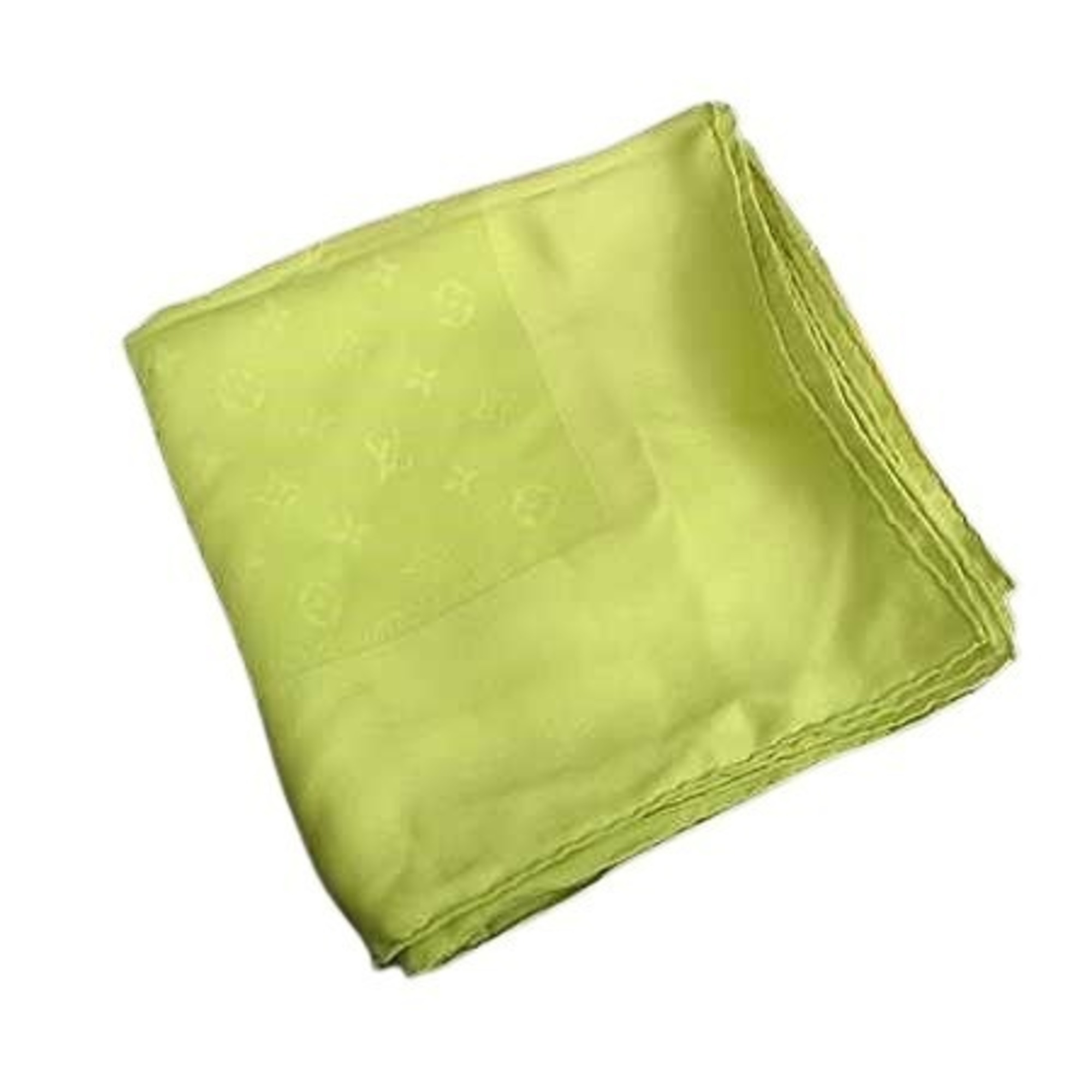 LOUIS VUITTON Louis Vuitton Monogram Scarf – Light Green 100% Silk Large Women’s