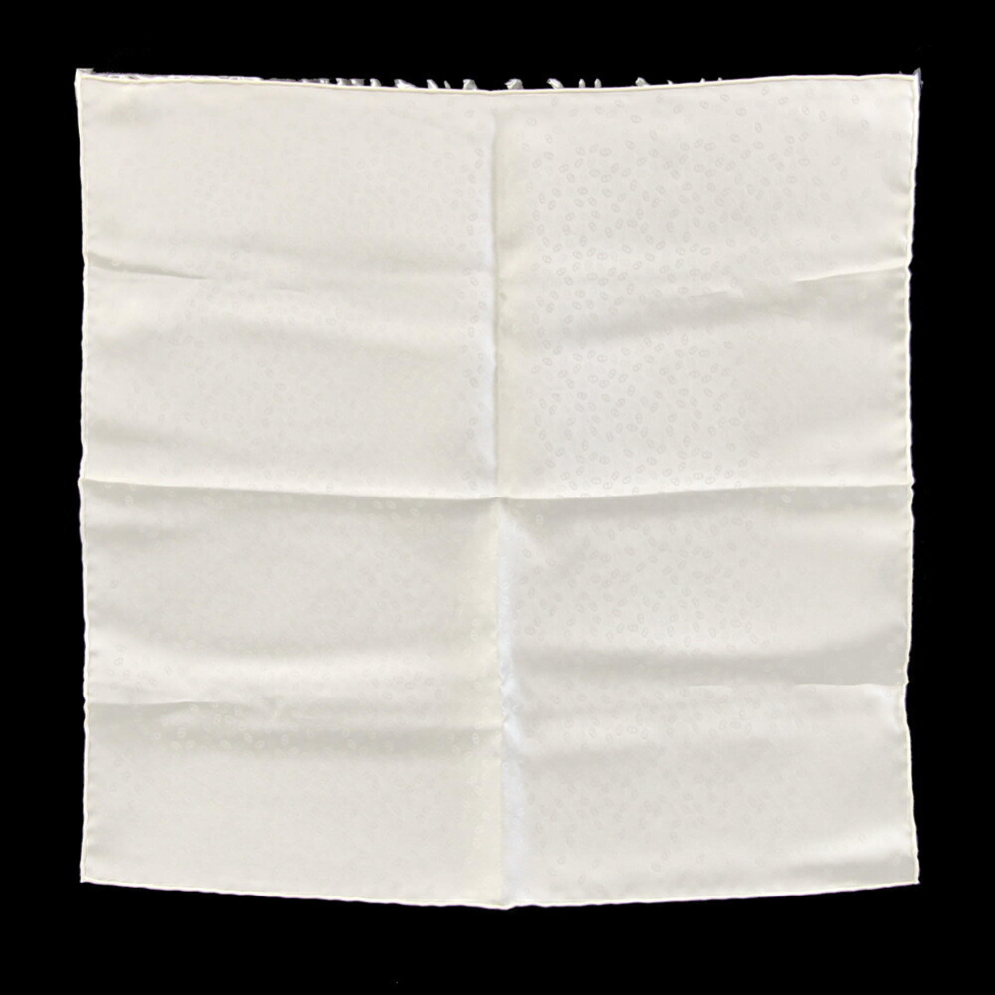 Hermes Scarf/Muffler, Off-White, 100% Silk, Petit CarrÃ© Chaine d’Ancre Mini Stole, Women’s, HERMES