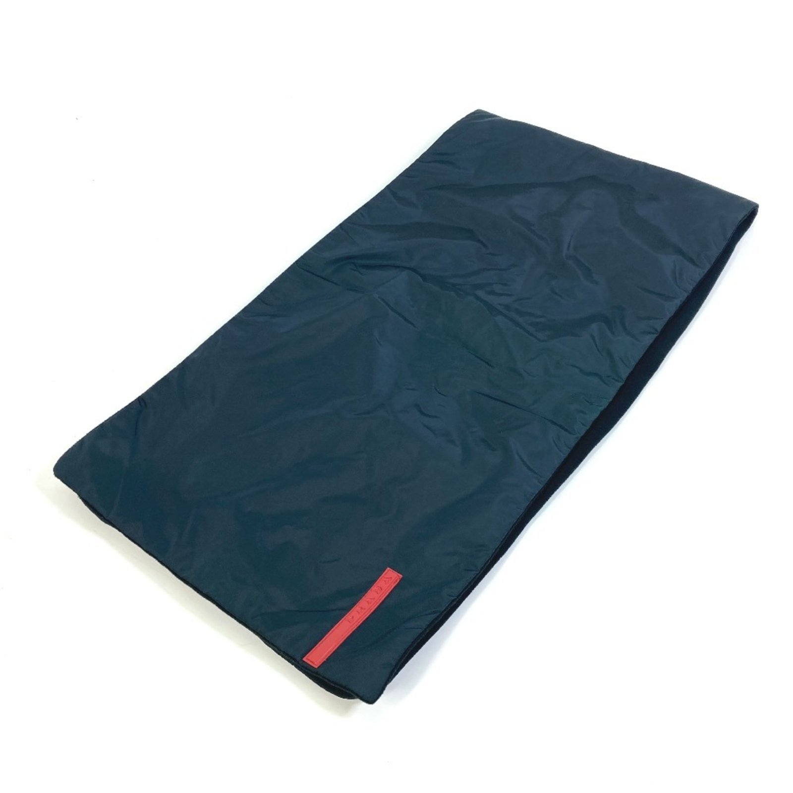 PRADA Prada Sport Scarf with Pocket, Nylon and Polyester, Women’s, Black