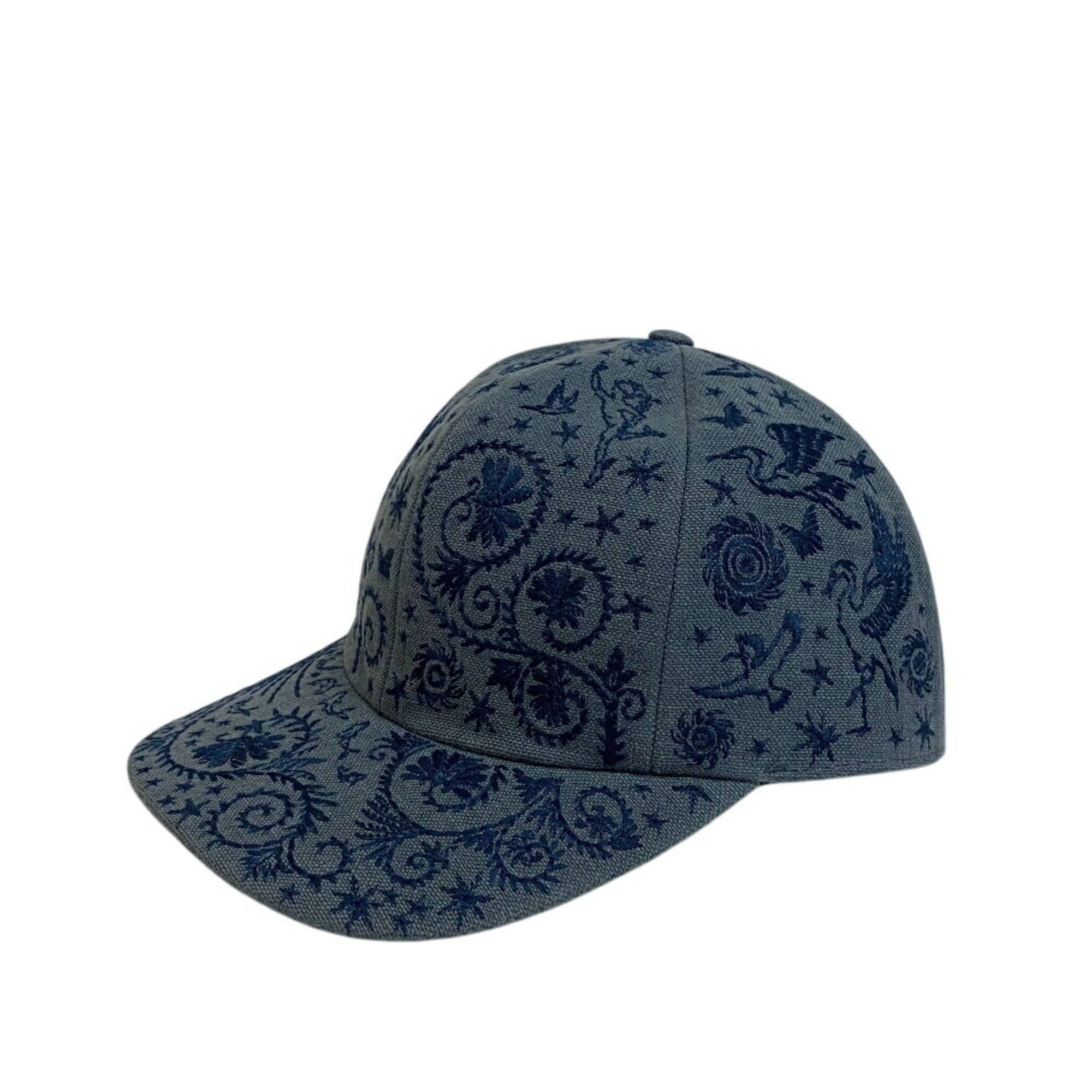 HERMES Hermes Orpheus Serie Blue Jean Cap, Blue, Men’s, Z0013091